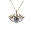 fashion devils eye heart pendant copper microinlaid zircon necklacepicture18