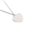 fashion heartshaped electrocardiogram pendant stainless steel necklacepicture18