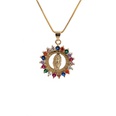 fashion simple color zirconium Virgin Mary pendant necklacepicture35