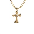 hip hop golden cross pendant necklacepicture13