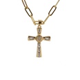 hip hop golden cross pendant necklacepicture15