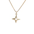 fashion golden horn arrow pendant zircon necklacepicture19