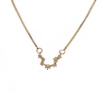 simple golden zircon constellation shape pendant necklacepicture24