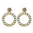 fashion color diamond alloy geometric earringspicture24