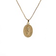Fashion simple Virgin Mary pendant inlaid zircon Necklacepicture11