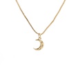 fashion simple moon star pendant gold microinlaid zircon necklacepicture29