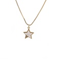 fashion simple moon star pendant gold microinlaid zircon necklacepicture31