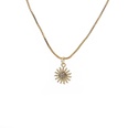 fashion simple moon star pendant gold microinlaid zircon necklacepicture33