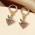 Korean style diamondstudded grape fruit earringspicture25