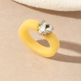 fashion candy color resin ring heartshaped diamond ringpicture16