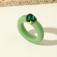 fashion candy color resin ring heartshaped diamond ringpicture17