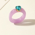 fashion candy color resin ring heartshaped diamond ringpicture19