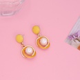 fashion multicolor geometric metal pearl earringspicture15