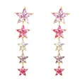 Korean fashion colorful fivepointed star earringspicture13