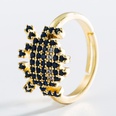 simple geometric open copper inlaid zircon ring wholesalepicture18