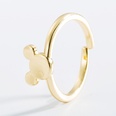 European and American fashion net red geometric love bear dripping open ring female brass goldplated personality hiphop ringpicture16