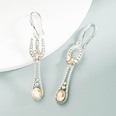 fashion diamond water drop asymmetrical earringspicture15