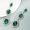 creative trend oval glass rhinestone alloy earringspicture16