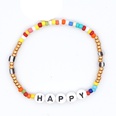 bohemian style rainbow rice beads smile letters beaded small braceletpicture15