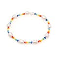 simple mixed color glass rice bead pearl couple braceletpicture12