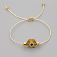 bohemian style glass demon eye acrylic gold bead braceletpicture23