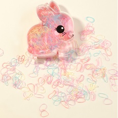cute rabbit small color rubber band