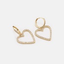 fashion style cubic zirconia heartshaped earringspicture11