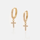 fashion zircon cross earrings wholesalepicture8
