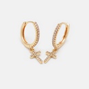 fashion zircon cross earrings wholesalepicture9