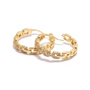 fashion hollow geometric goldplated zircon earringspicture8