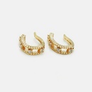 fashion simple goldplated zircon ear clips wholesalepicture13