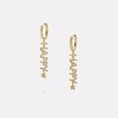fashion star letter copper earrings wholesalepicture6