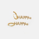 fashion star letter copper earrings wholesalepicture9