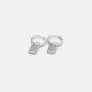 fashion popular goldplated zircon small lock earringspicture11