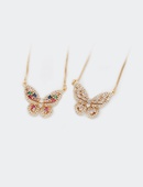 fashion threedimensional hollow butterfly zircon pendant goldplated necklacepicture11