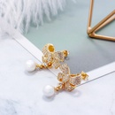 fashion goldplated pearl butterfly earringspicture9