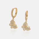 fashion goldplated zircon butterfly earrings wholesalepicture9