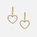 fashion goldplated color zircon hollow heart shape earringspicture11