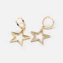 fashion zircon hollow star earrings wholesalepicture10