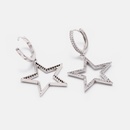 fashion zircon hollow star earrings wholesalepicture12