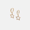 fashion hollow color zircon star earringspicture8