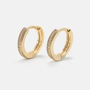 simple fashion goldplated zircon ear hoop wholesalepicture8