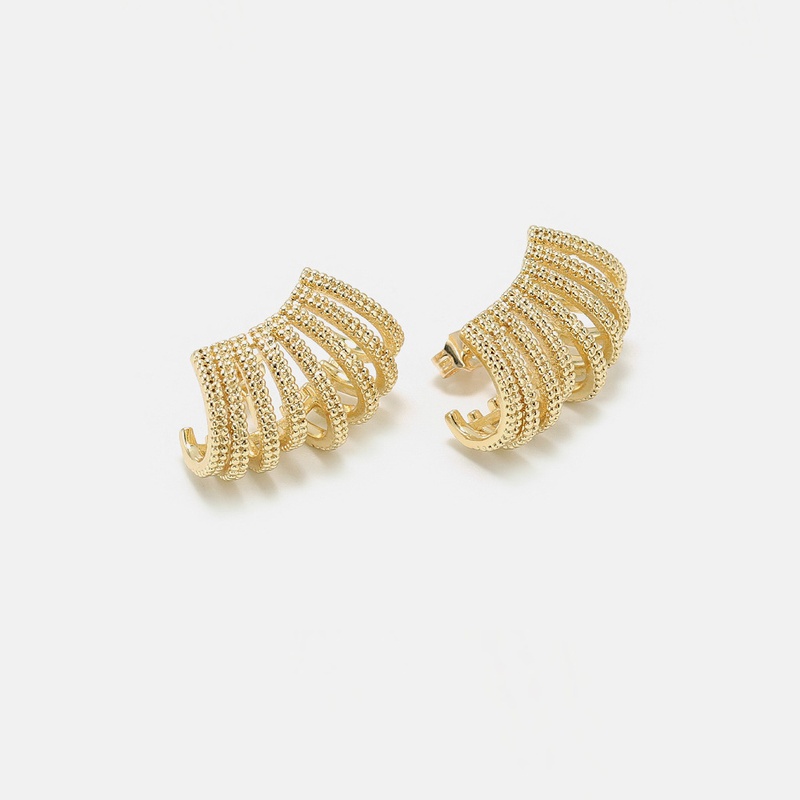 creative fashion geometric copper earrings wholesale