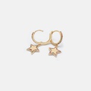 fashion color zircon fivepointed star earrings wholesalepicture12