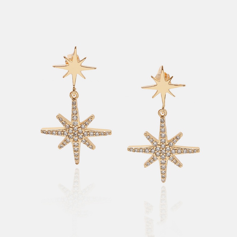Fashion Goldplated Star Earrings