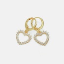 fashion goldplated zircon heartshaped earringspicture10