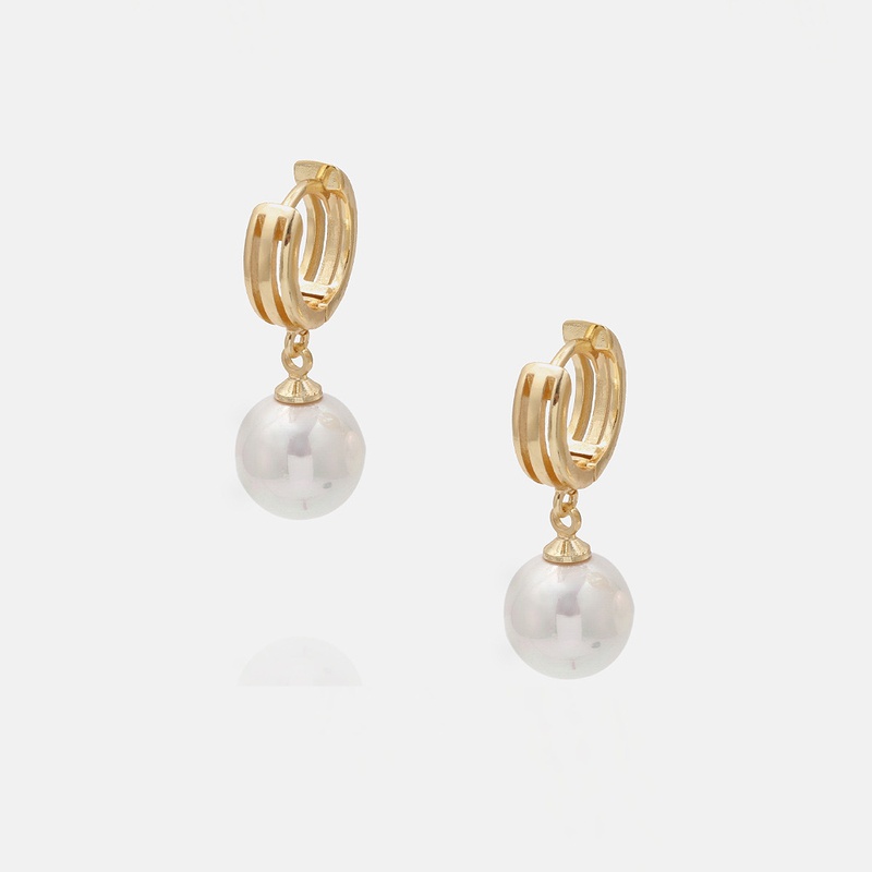 fashion goldplated pearl earrings wholesale