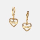 fashion goldplated hollow heartshaped earringspicture10