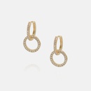 Fashion Simple Circle Goldplated Zircon Earringspicture10