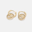 Fashion Simple Circle Goldplated Zircon Earringspicture11